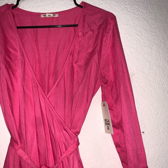 NWT Billabong Flare Wrap Long Sleeve Dress - Picture 6 of 7